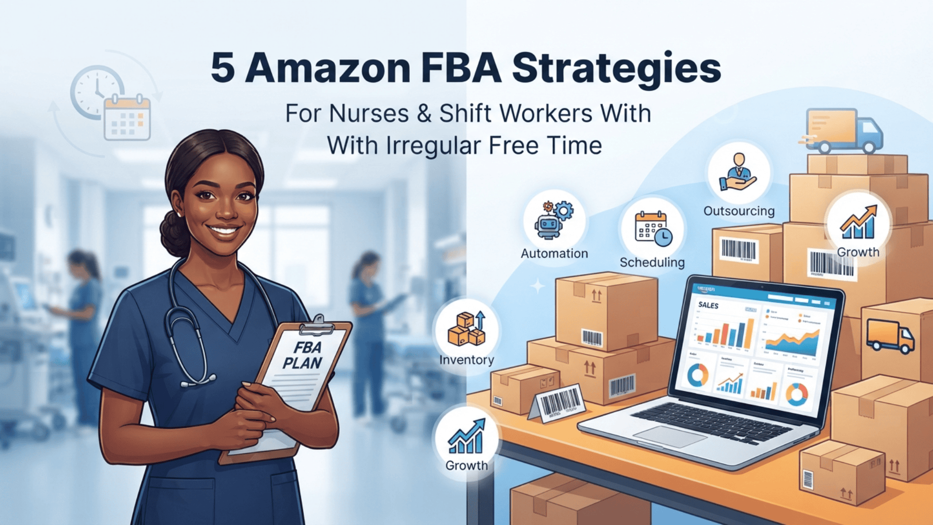 5 Amazon FBA Strategies for Nurses and Shift Workers With Irregular Free Time