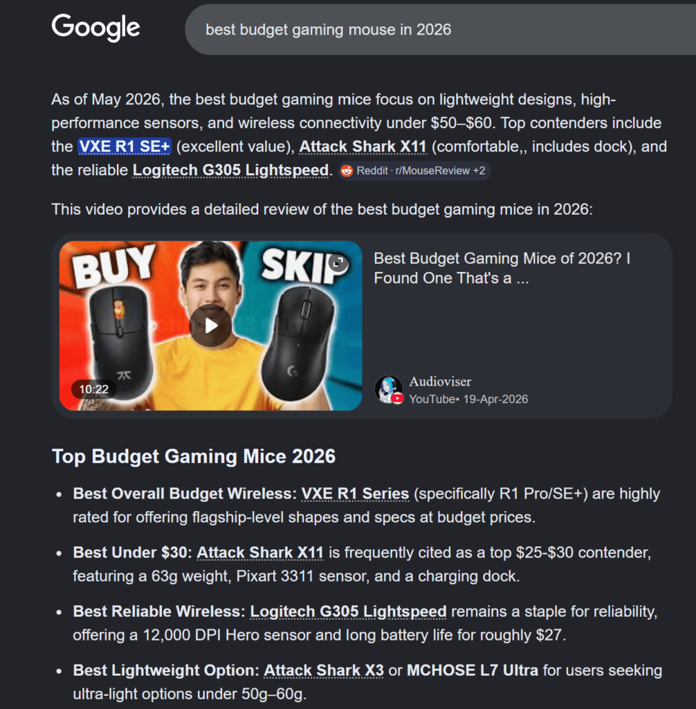 best gaming mouse in 2026